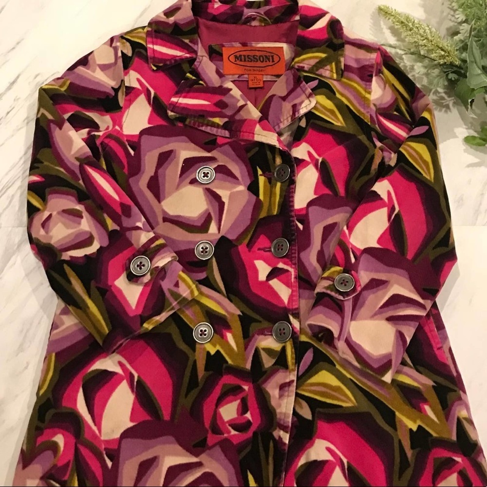 Missoni for Target Velvet Floral Button Jacket 4T